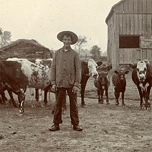 Barnardo’s home child on farm placement
