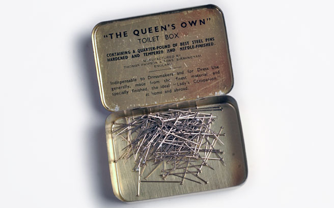 Steel Pin Case Open